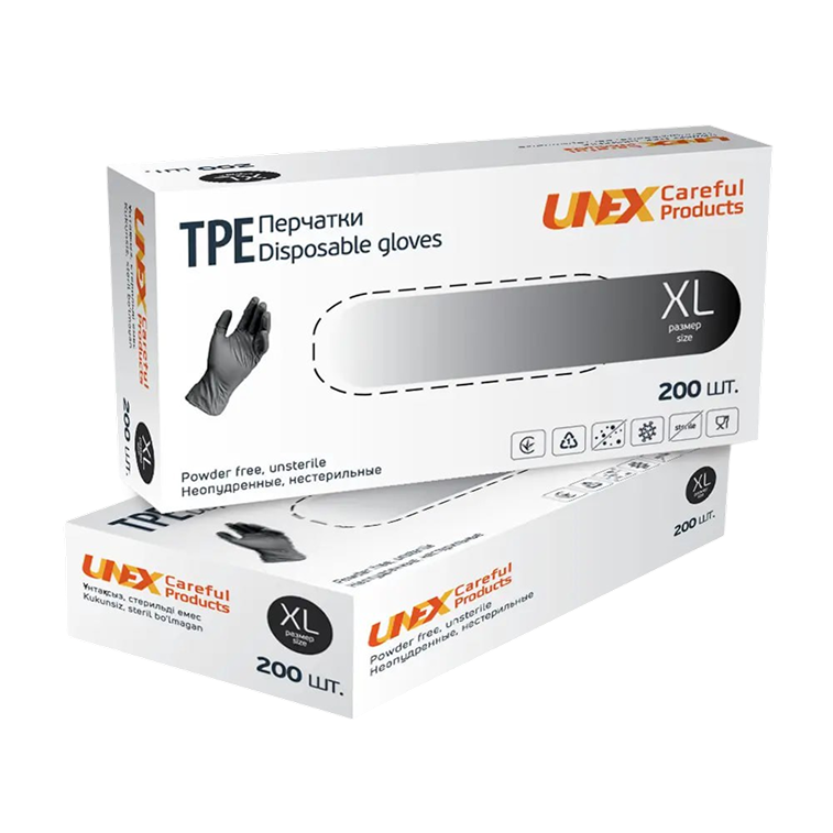 TPE чорні. UNEX MEDICAL PRODUCTS